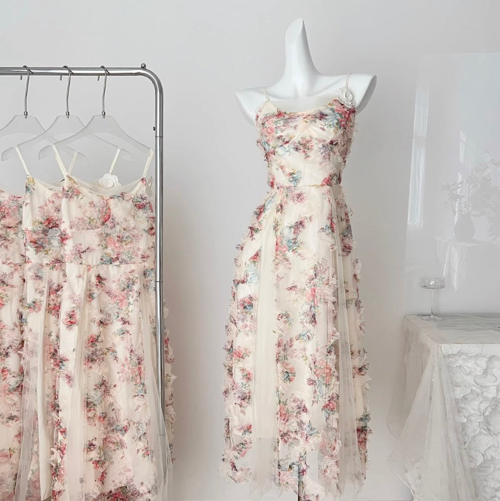 Fairy Embroidered Floral Slip Dress