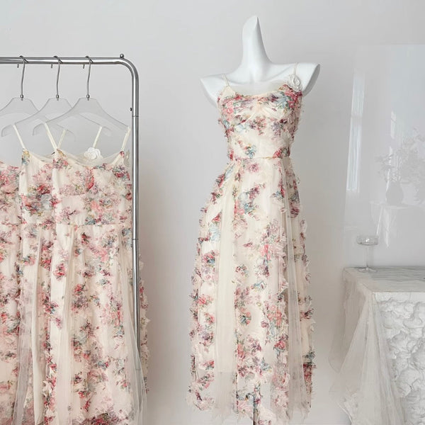 Fairy Embroidered Floral Slip Dress