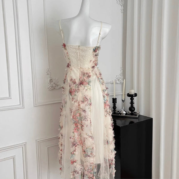 Fairy Embroidered Floral Slip Dress