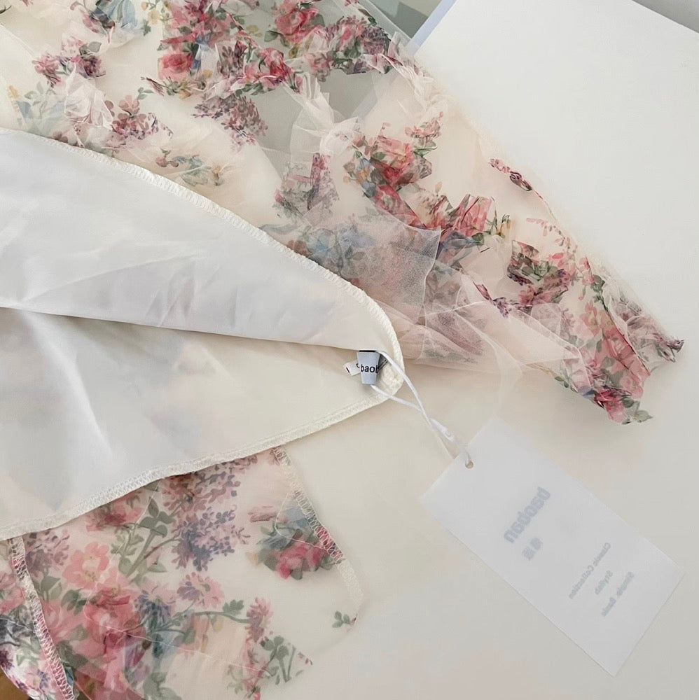 Fairy Embroidered Floral Slip Dress