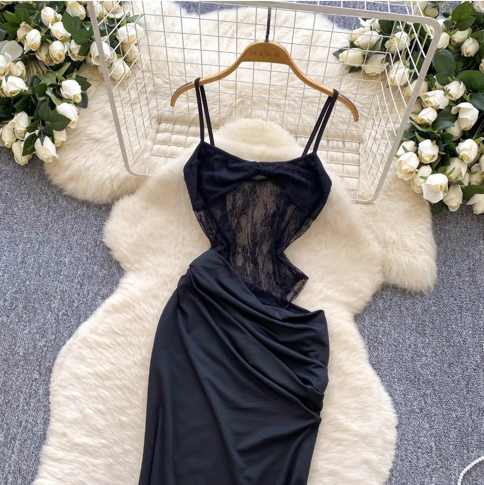 Irregular Design Fishtail Slip Dress