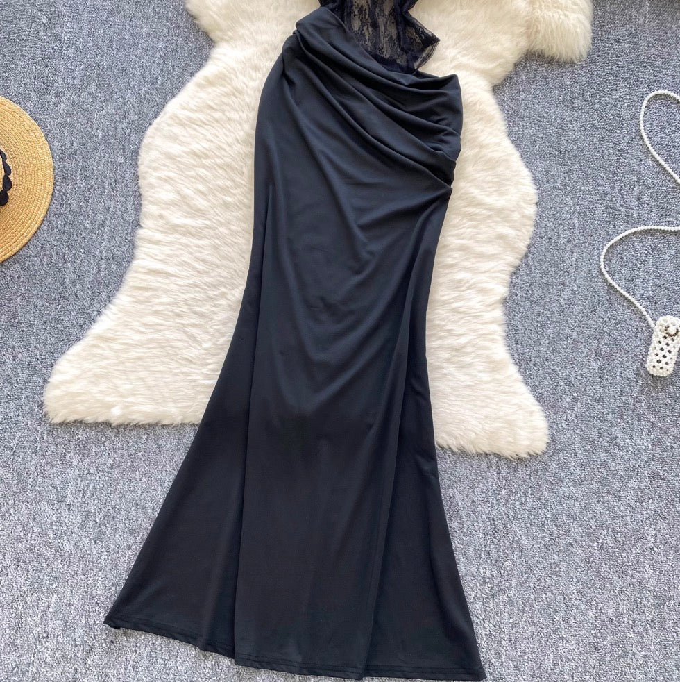 Irregular Design Fishtail Slip Dress