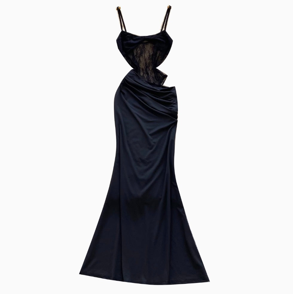 Irregular Design Fishtail Slip Dress