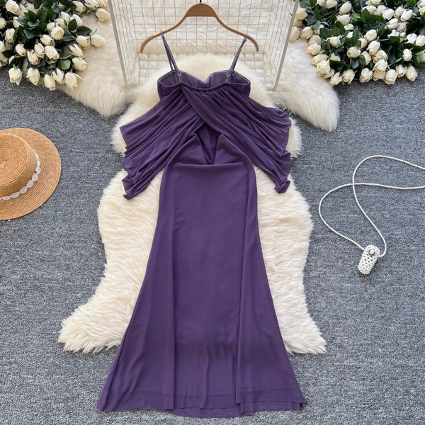 Irregular Design Knotted Slip Dress
