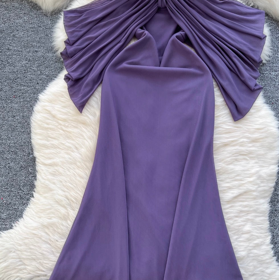 Irregular Design Knotted Slip Dress