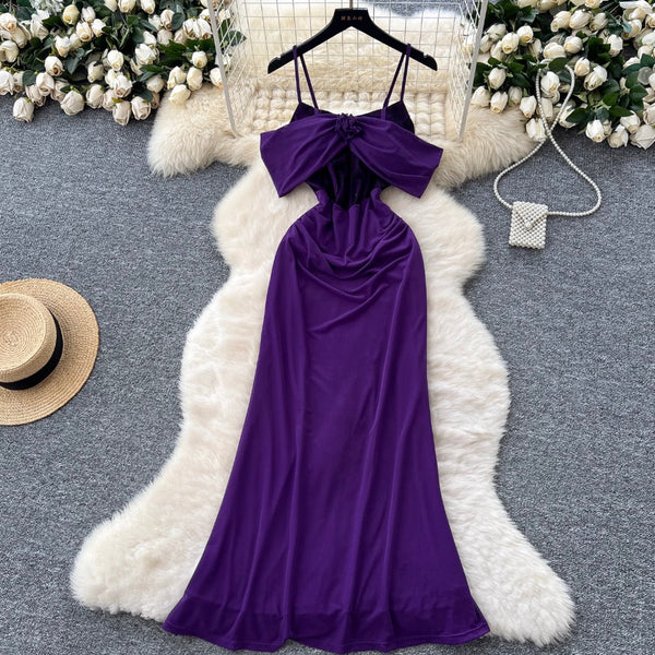 Elegant Patchwork Cape Slip Dress