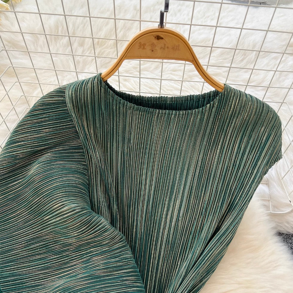 Asymmetric Irregular Design Glossy Dress