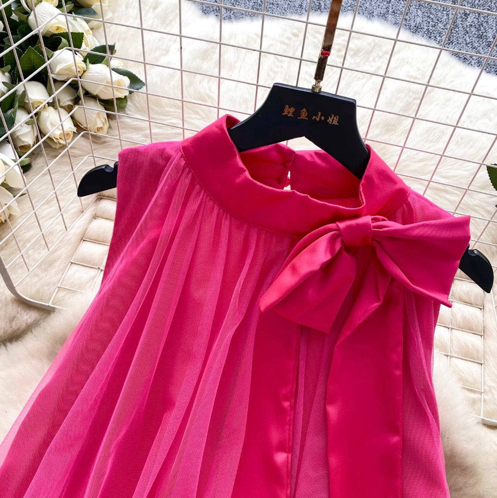 Bow 3D Butterfly Loose-fit Dress