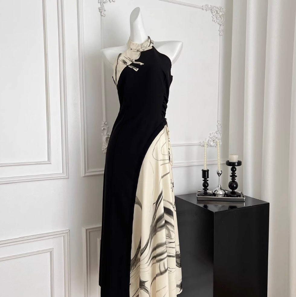 Chinese Style Ink Painting Dress