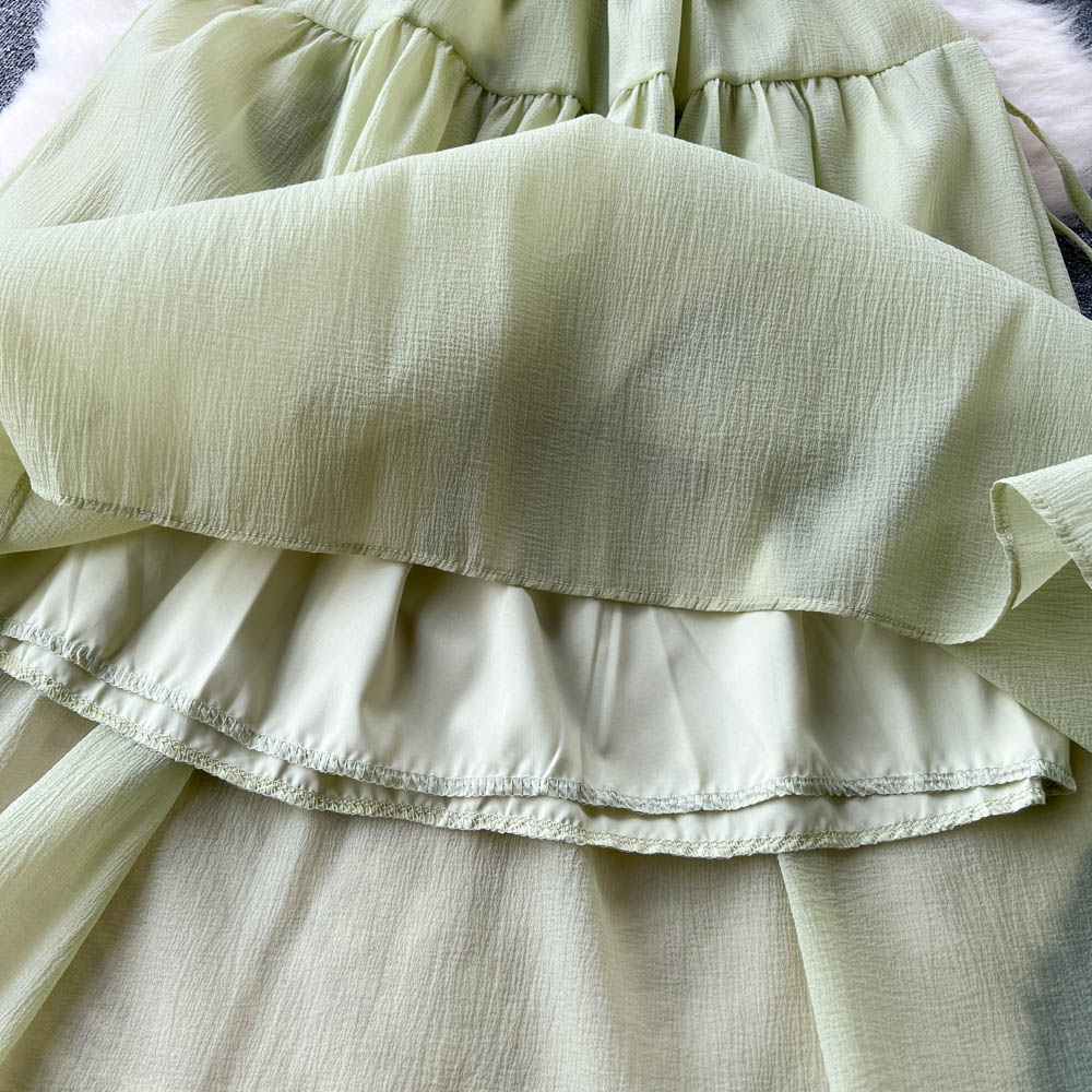 Mori Drawstring Lace-up Dress