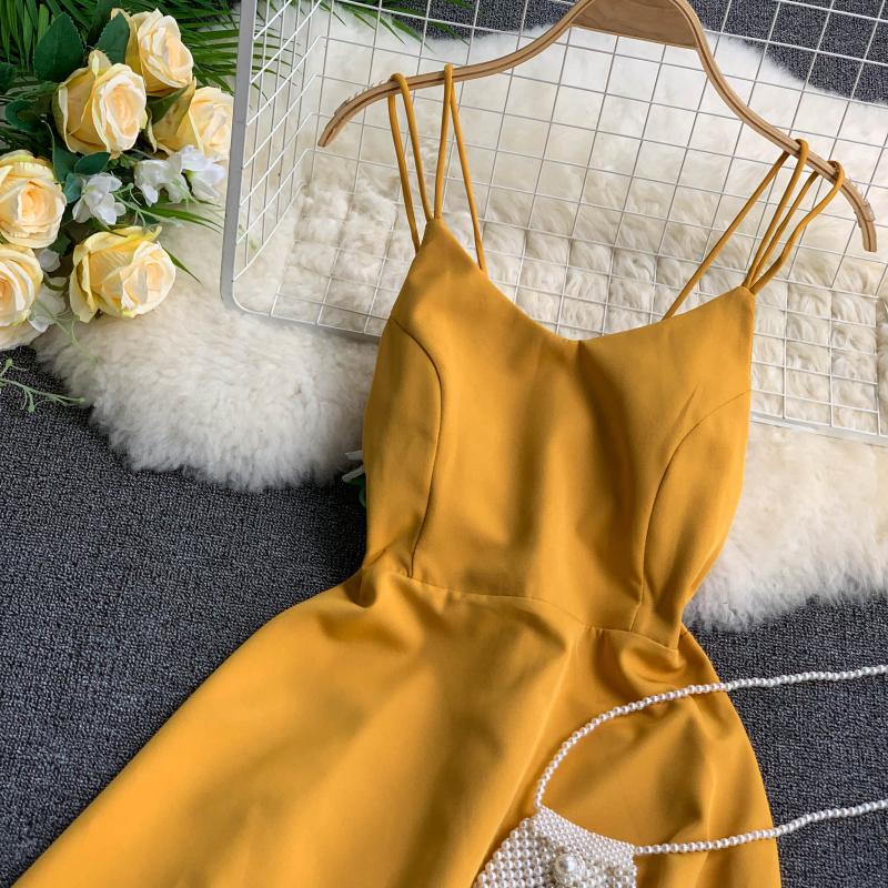 Harika Halter Yaz Kayık Elbise