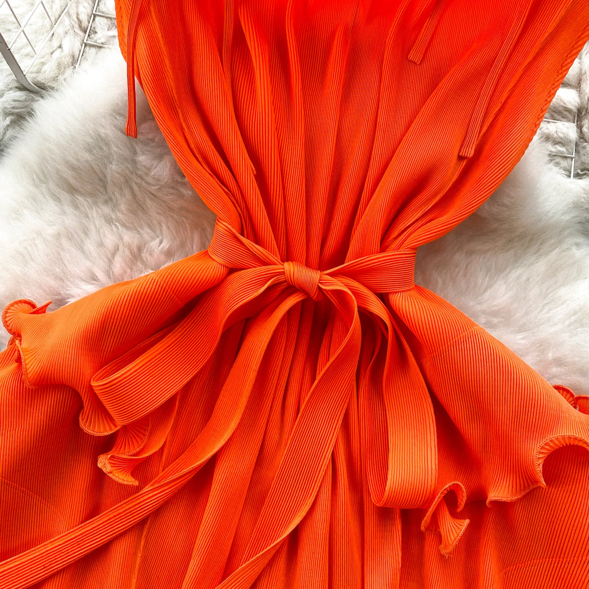 Sweetie Sleeveless Ruffled Chiffon Dress