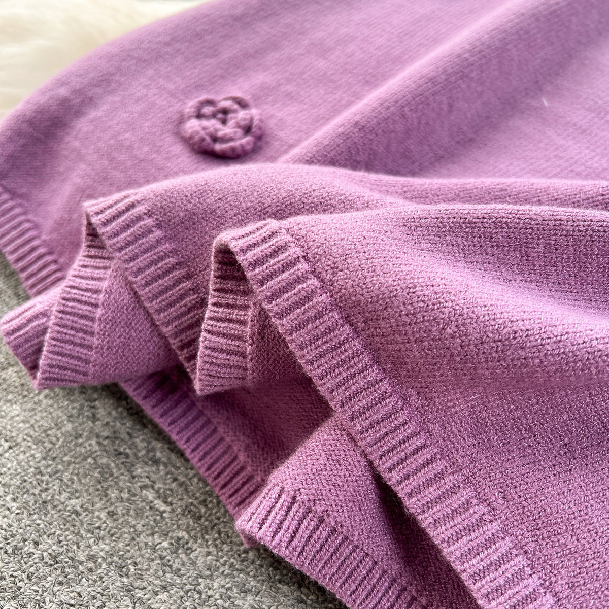 Simple Design Waist-slimming Knitted Dress