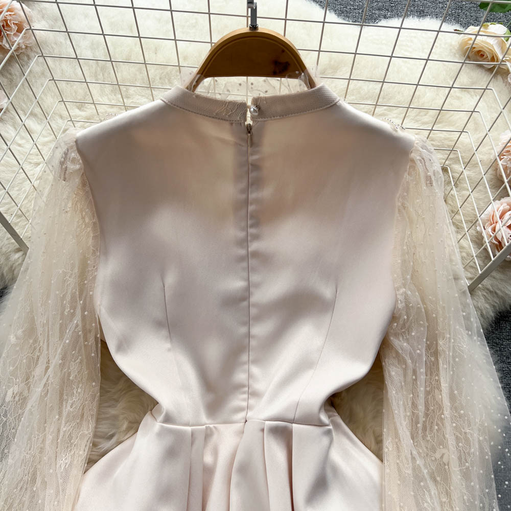 Fairy Beaded High-waisted Mesh Dress