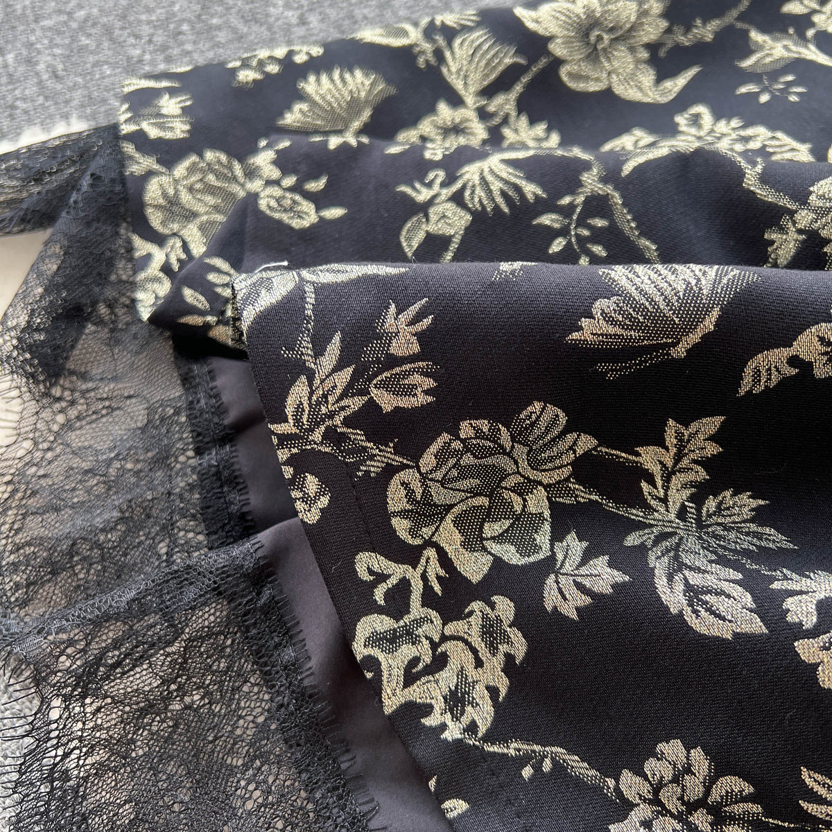 High-end Backless Floral Slip Dress
