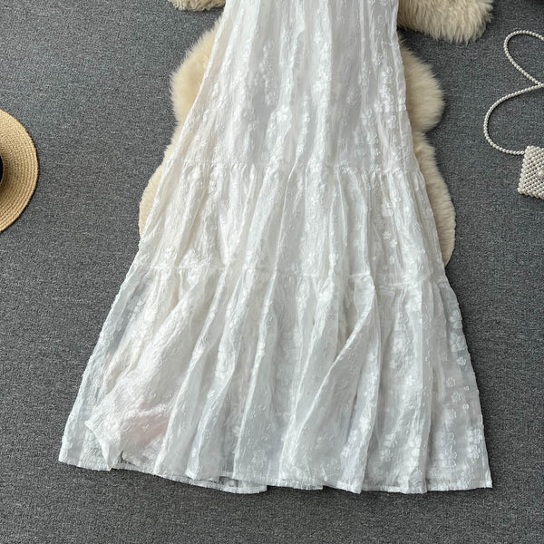 Solid Loose-fit Sleeveless Halter Dress