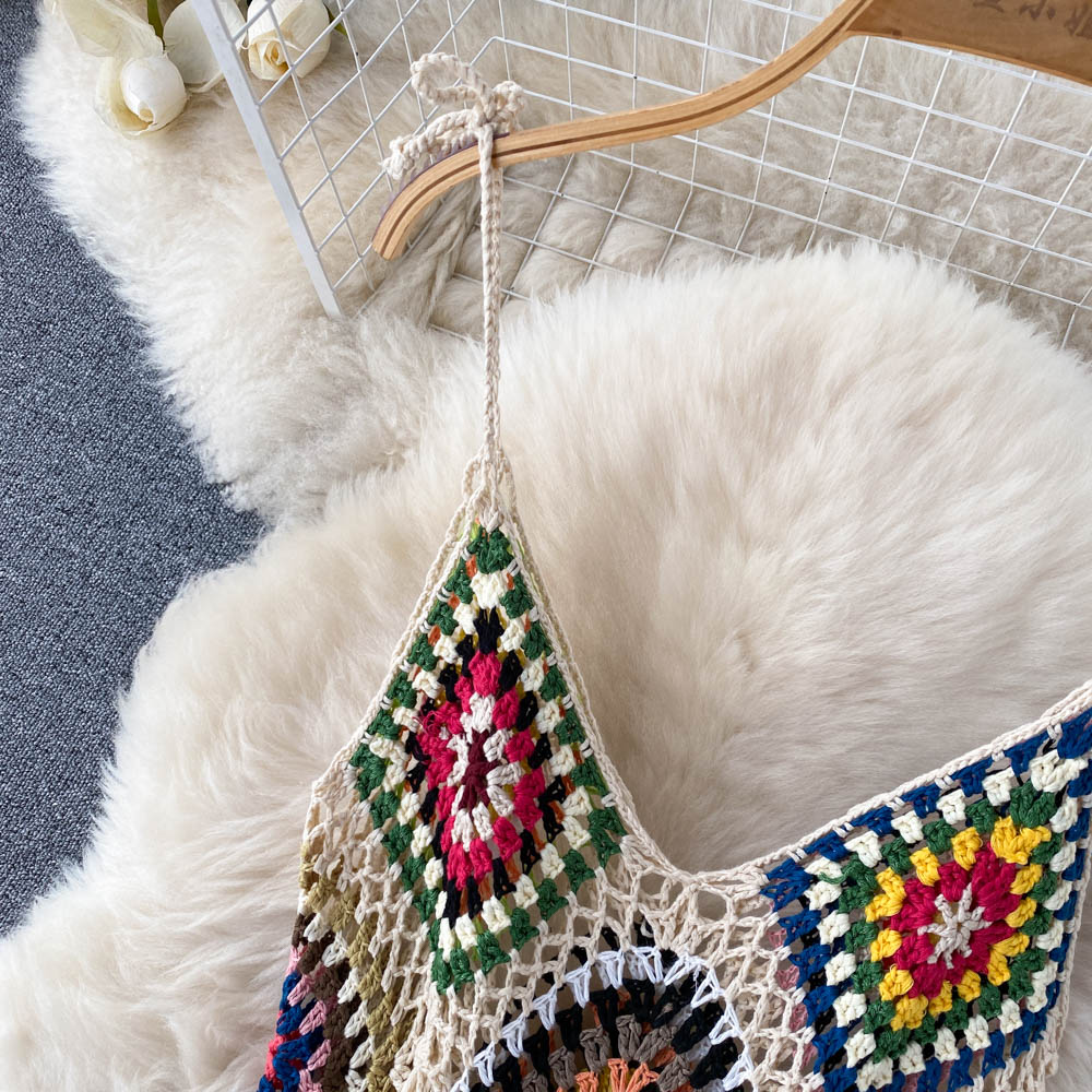 Mori Crochet Tassel Slip Dress