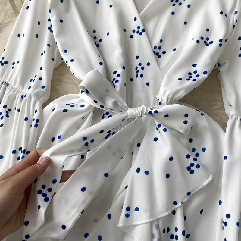 Fairy V-neck Floral Printed Dress
