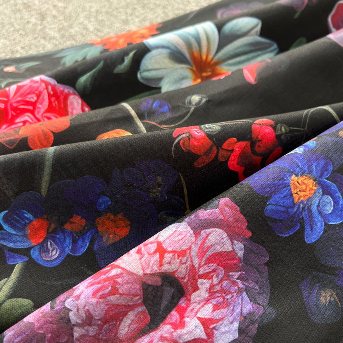 Floral Printed Single-breasted Shirt Dress