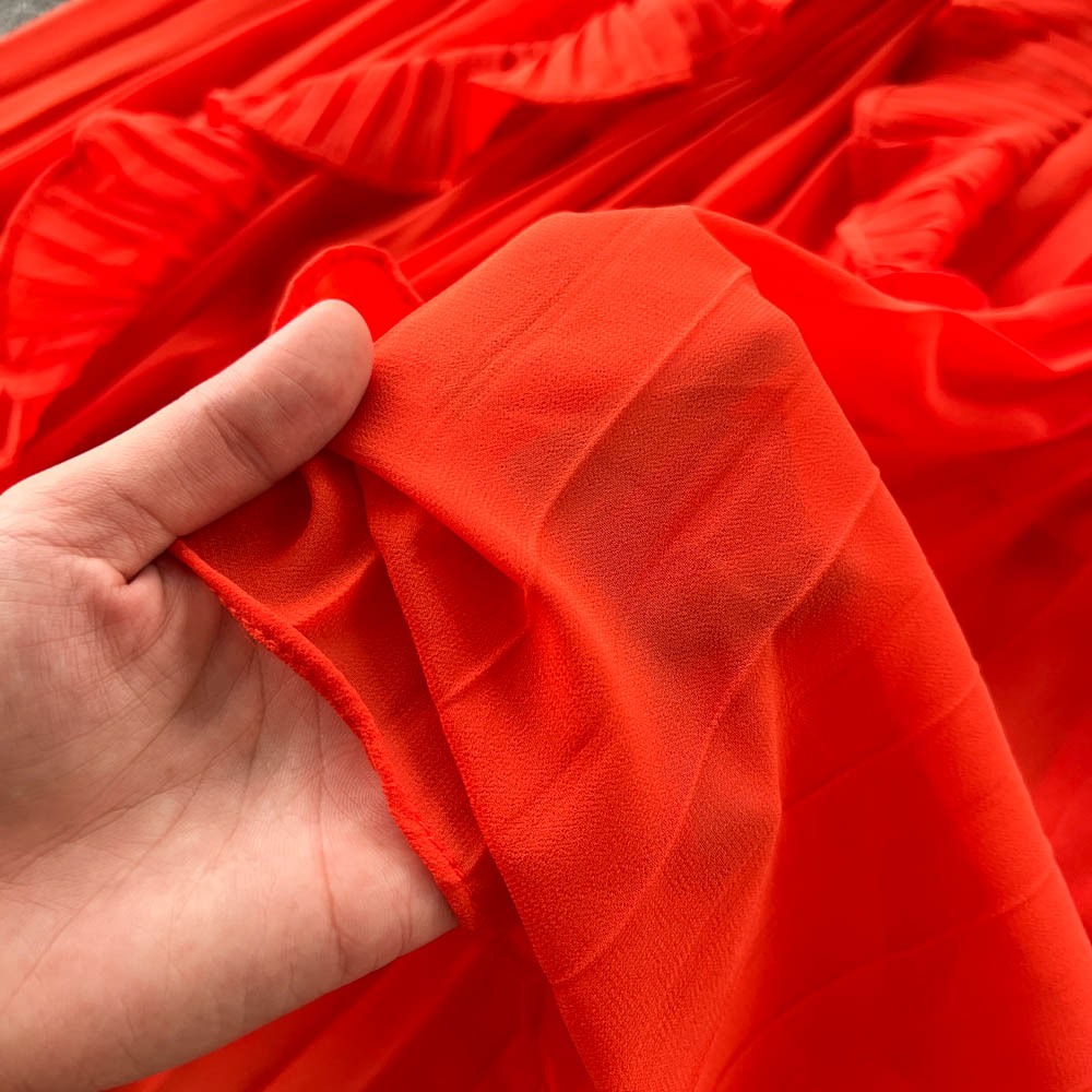 Ruffle Sleeveless A-line Dress