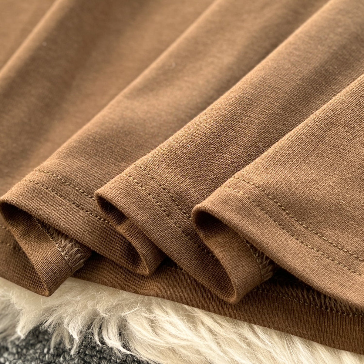 Mesh Patchwork Fishtail Brown Dress