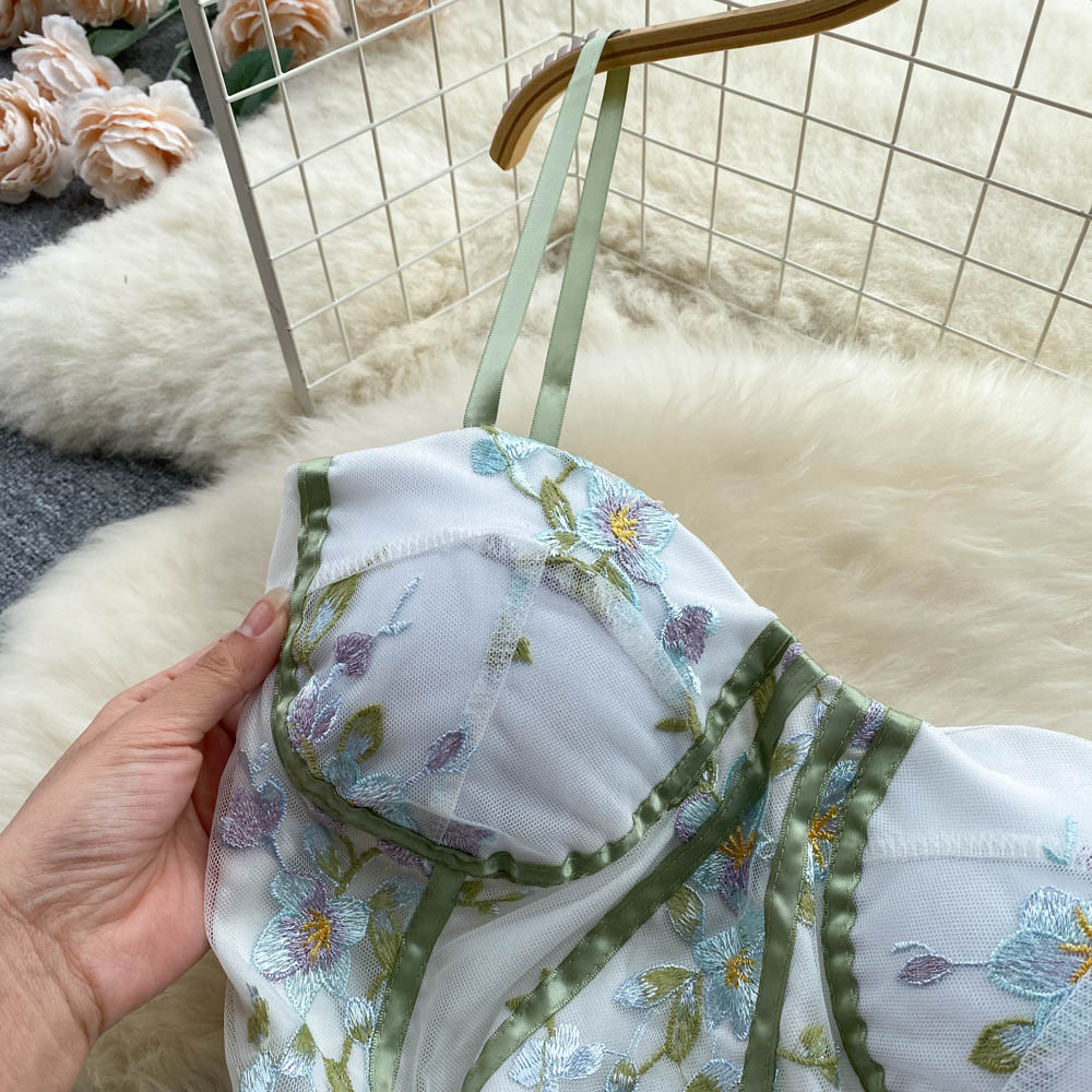 Baskılı Tube Top Peri Halter Elbise