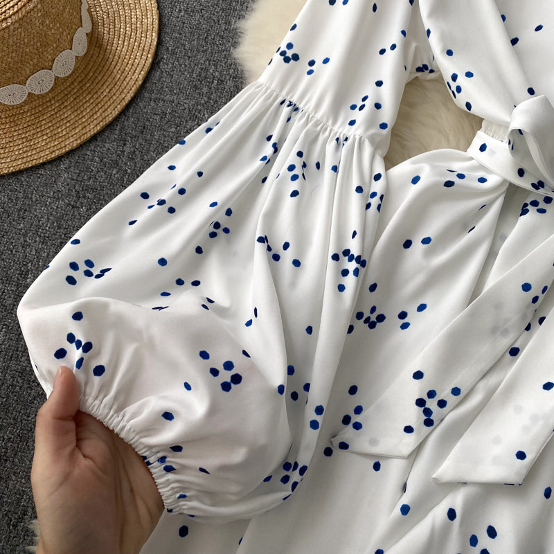 Fairy V-neck Floral Printed Dress