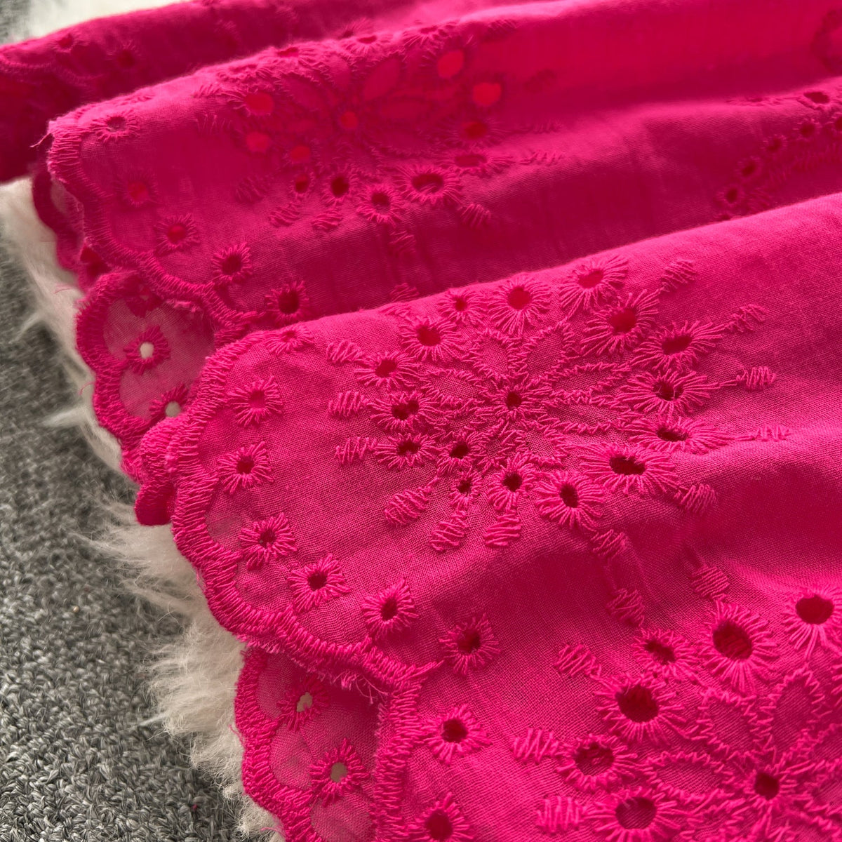 Off-shoulder Embroidered Lace Dress