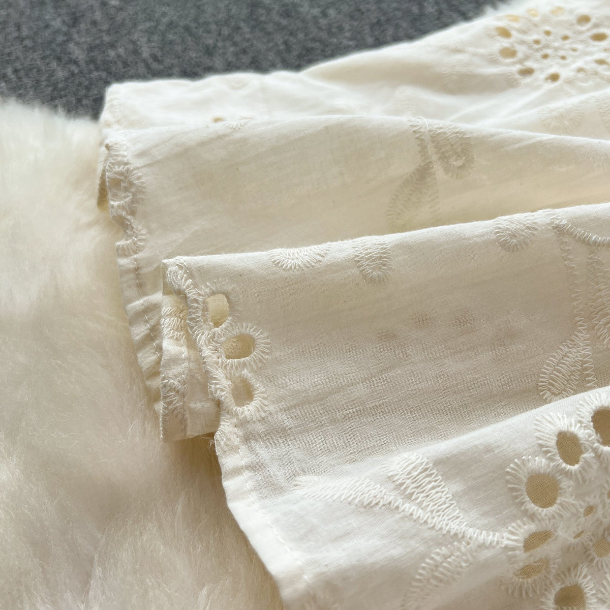 Elegant Hollowed Embroidered Slip Dress