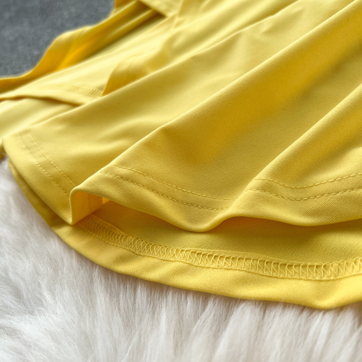 Niche Asymmetric Flared Sleeve Dress