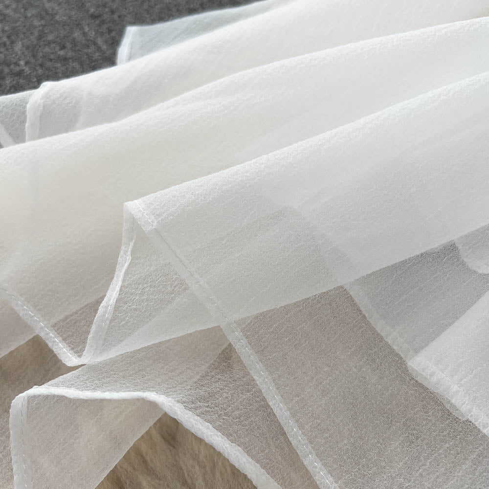 Fairy Solid Color Mesh Halter Dress