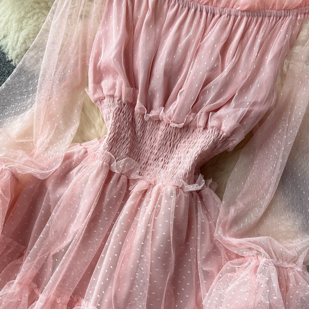 Fairy Ruffled Mesh Layered Dress