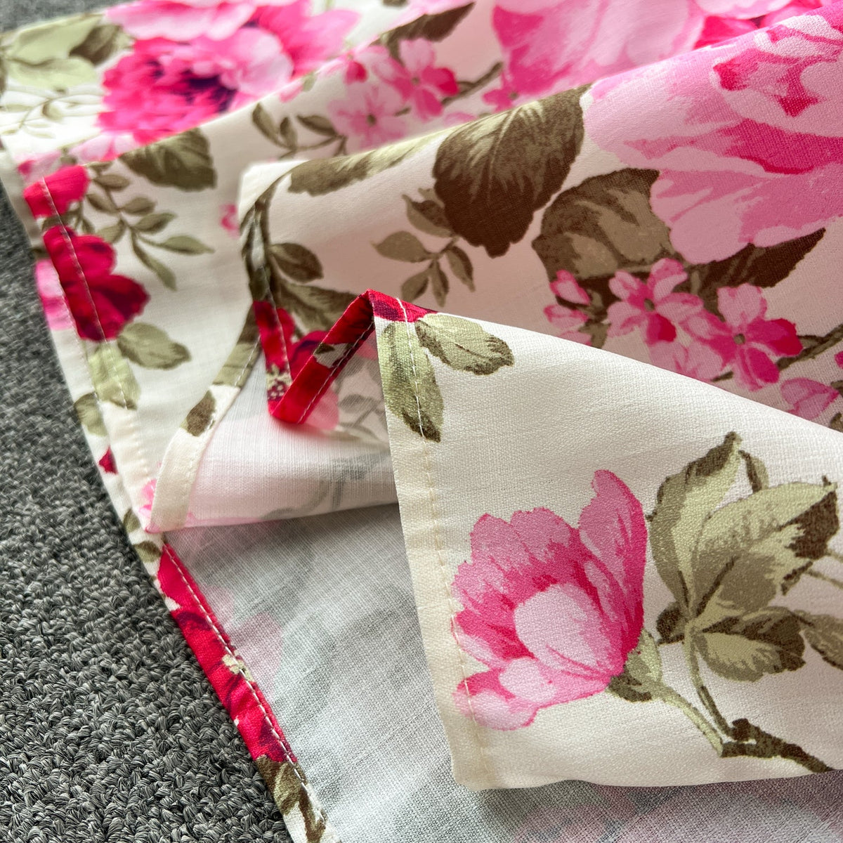 French Style Puffy Sleeve Floral Dress