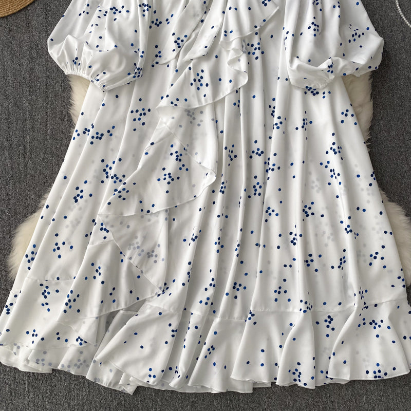 Fairy V-neck Floral Printed Dress