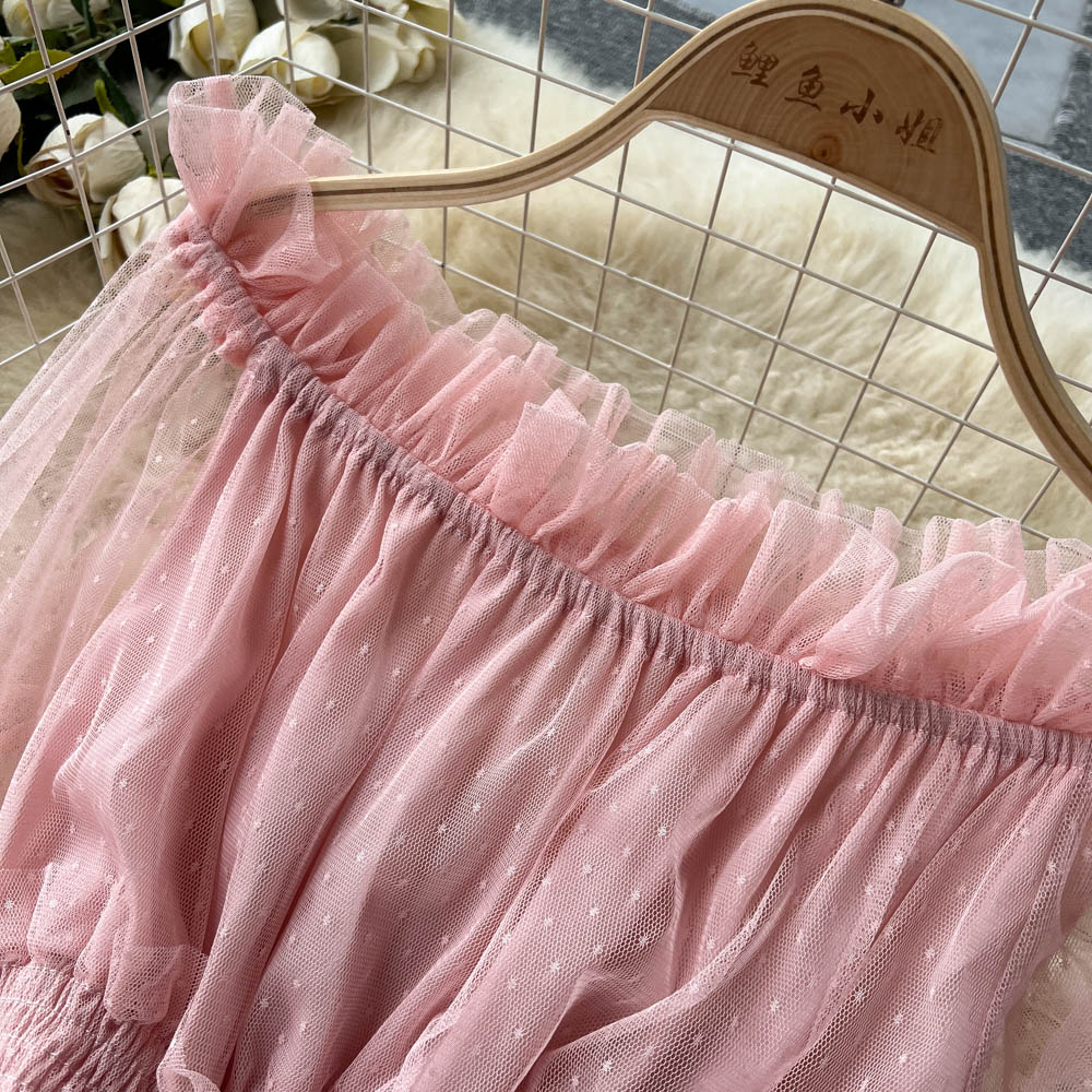 Fairy Ruffled Mesh Layered Dress