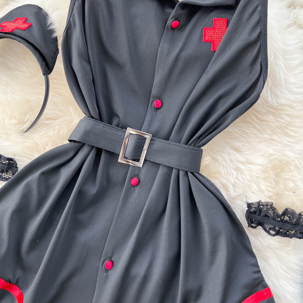 Nurse Uniform  Dress&Lingerie Costume Set