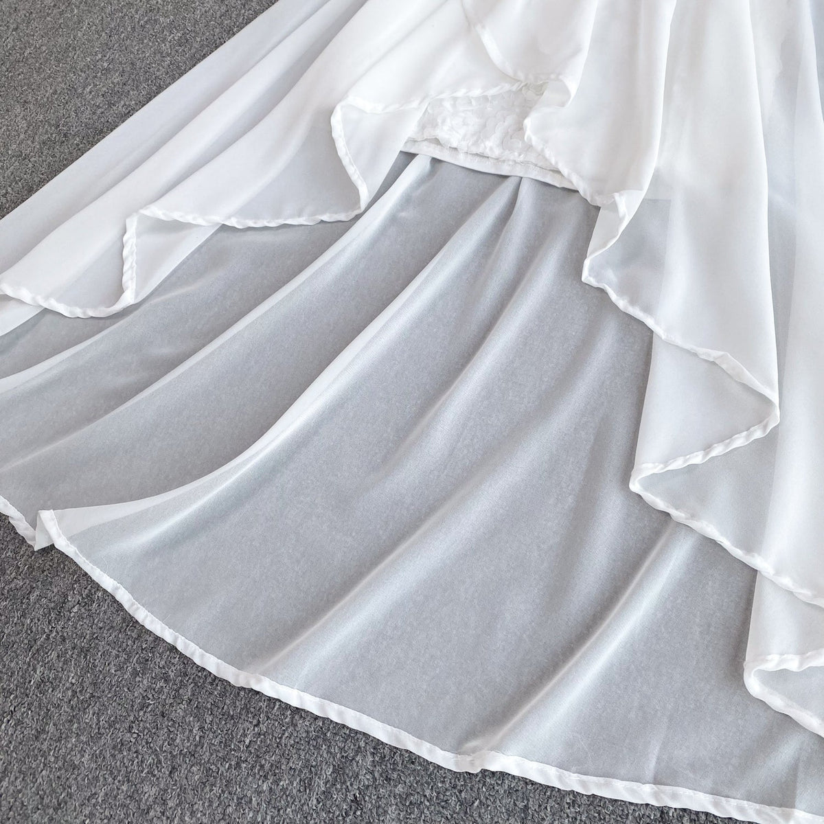 Off-shoulder Mesh Patchwork Dress