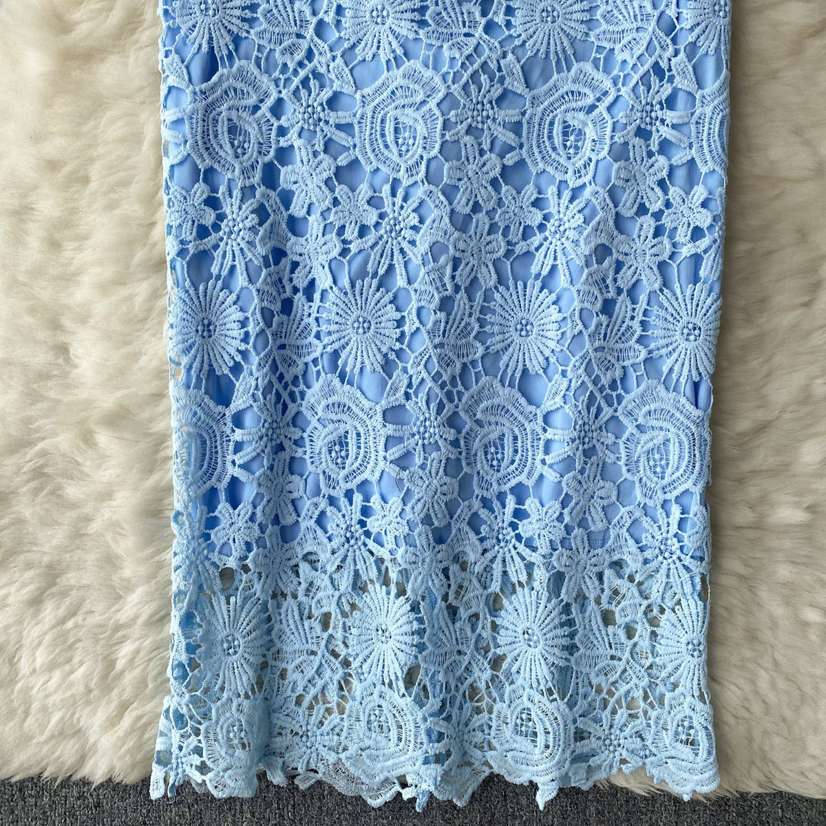 Vintage Crochet Lace Sleeveless Dress