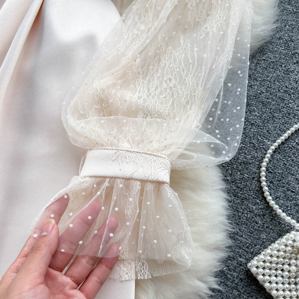 Fairy Beaded High-waisted Mesh Dress