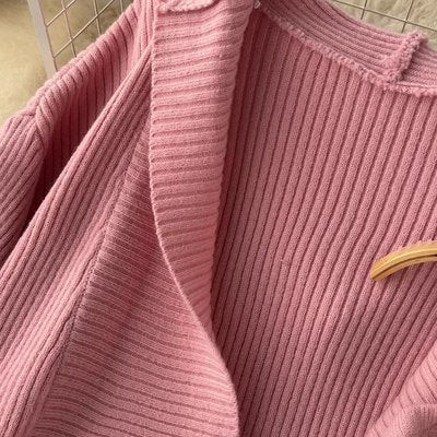 Loose-fitting Cardigan&Slip Dress Knitted 2Pcs