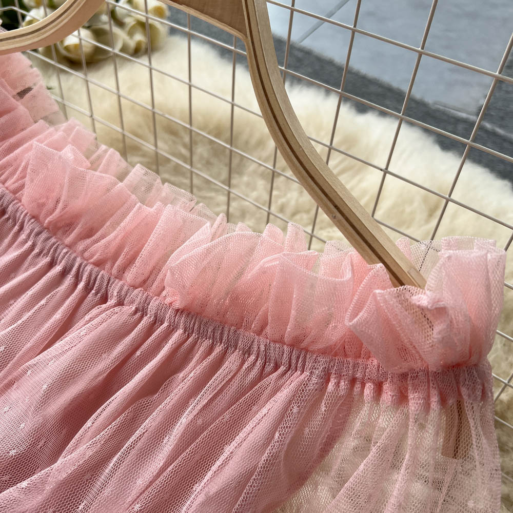 Fairy Ruffled Mesh Layered Dress