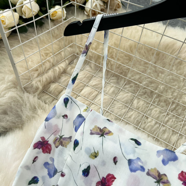 Fairy Backless Floral Slip Dress