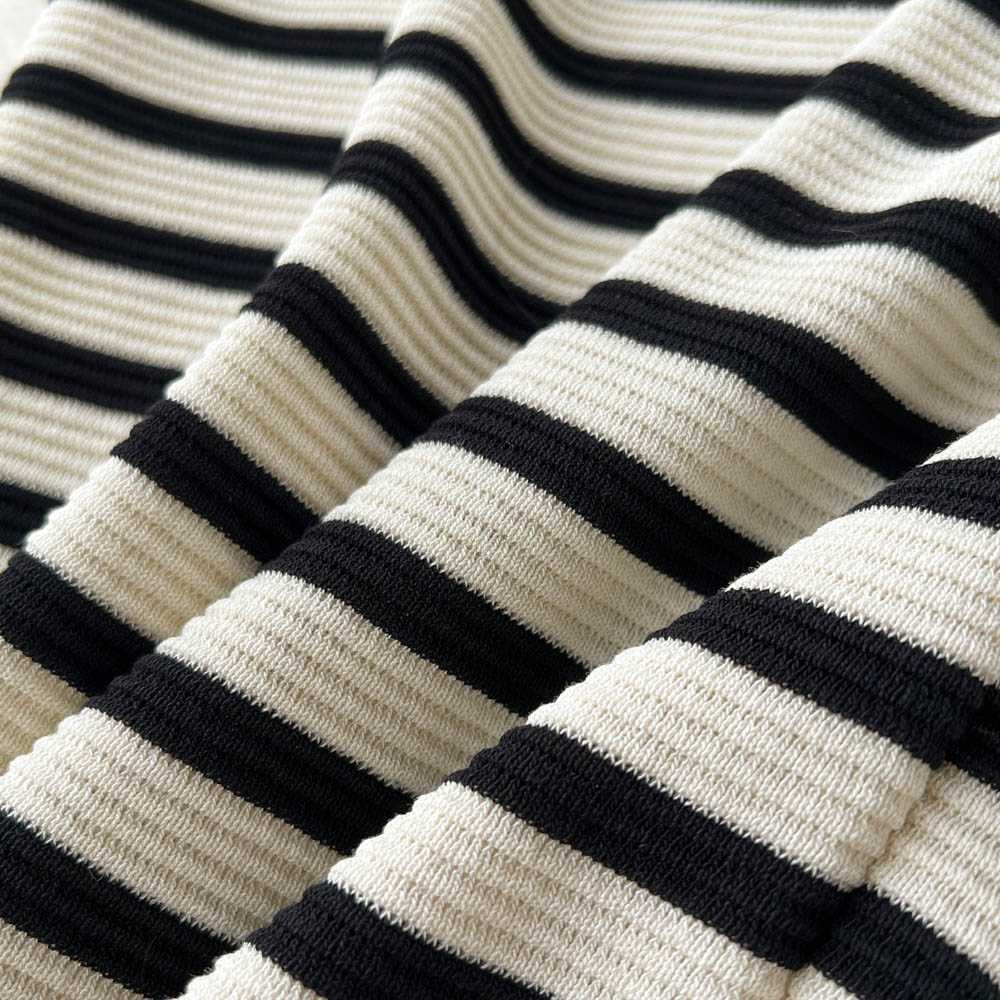 Color Blocking Striped Knitted Dress