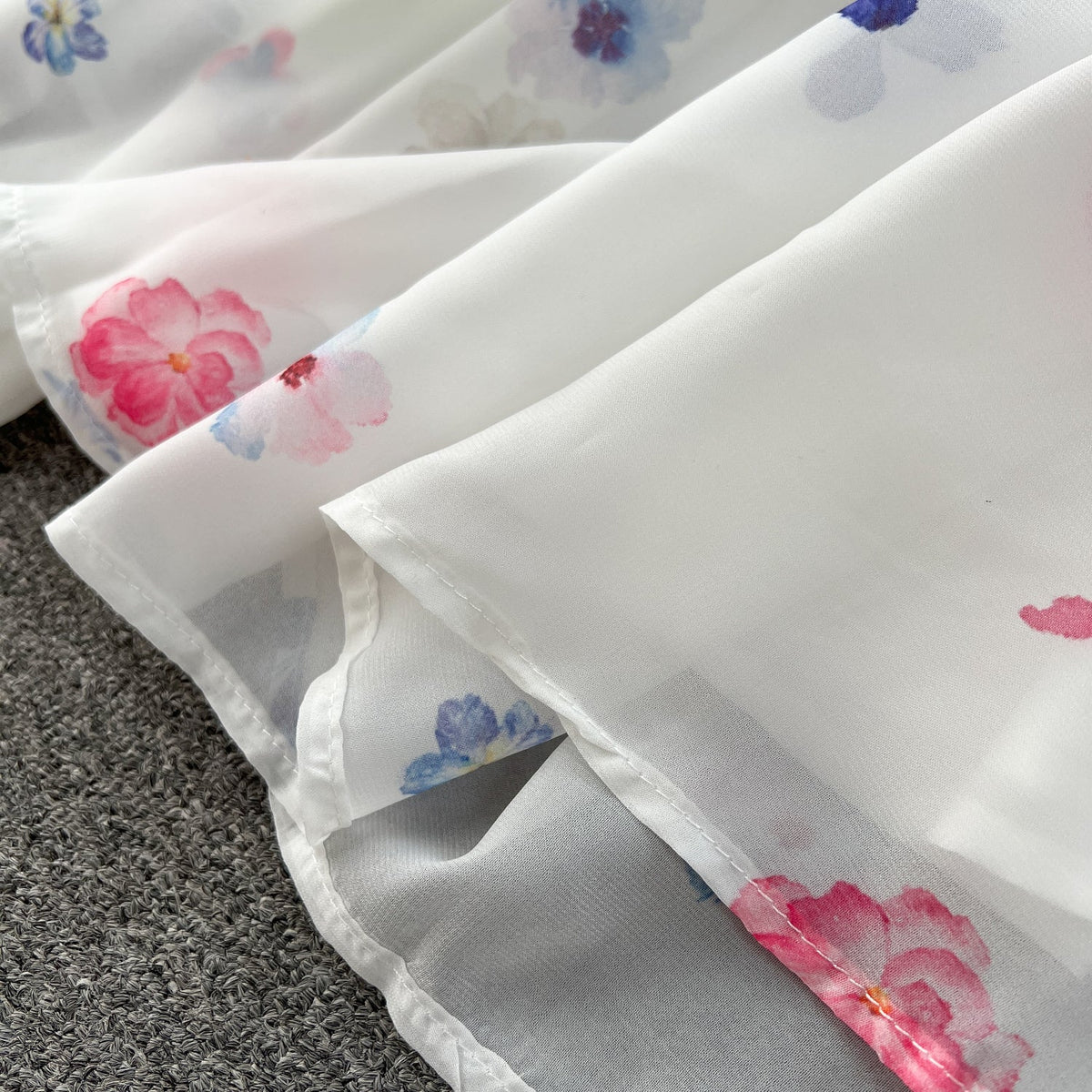 Fairy Off-shoulder Floral Chiffon Dress