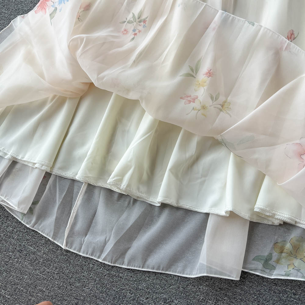 Fairy Floral Bustier Halter Dress