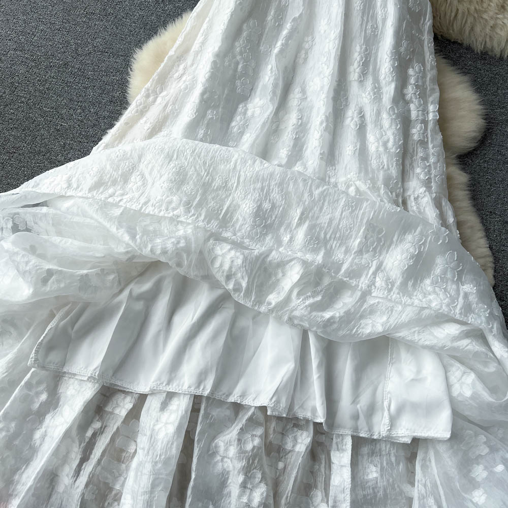 Solid Loose-fit Sleeveless Halter Dress