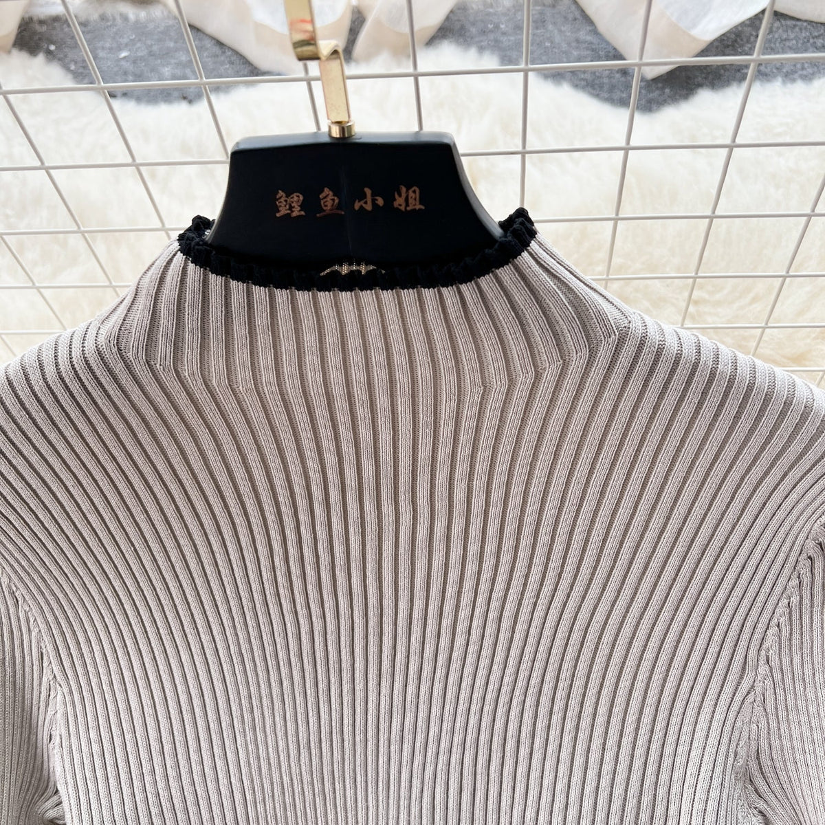 Elegant Lace-up Knitted Slim Dress
