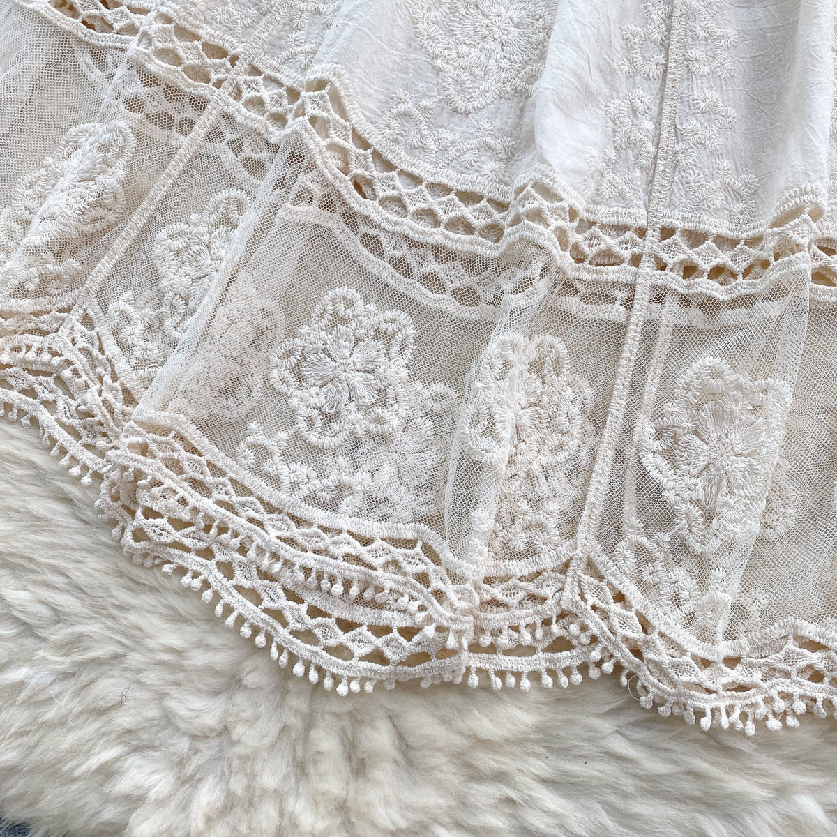 Sweetie See-through Crochet Lace Dress
