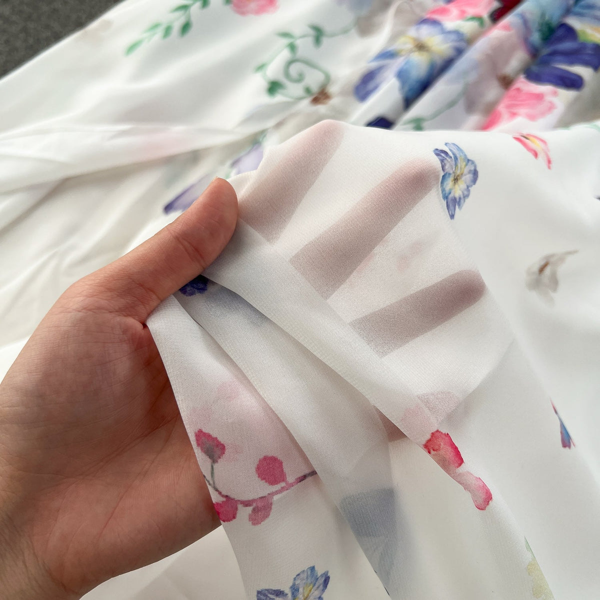 Fairy Off-shoulder Floral Chiffon Dress