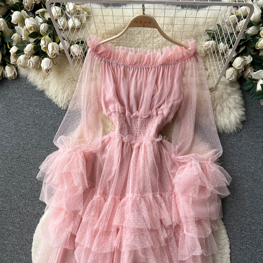 Fairy Ruffled Mesh Layered Dress